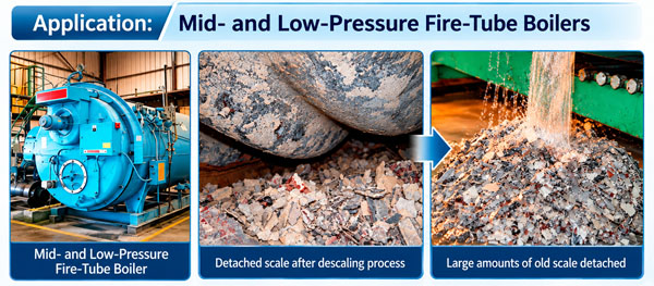 mid-low-pressure fire-tube boiler_descaling result by Pulse Descaling Processor